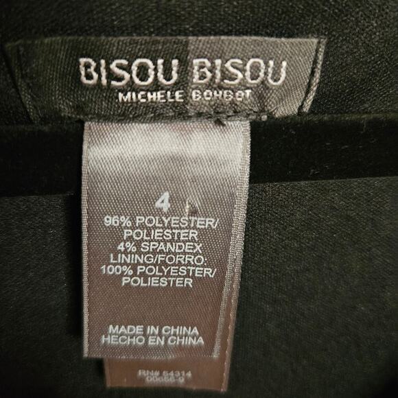 Bisou Bisou Sequenced Black Mini Dress Size 4 - Picture 9 of 9